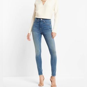 Express 💙 High Rise Cropped Skinny Jeans